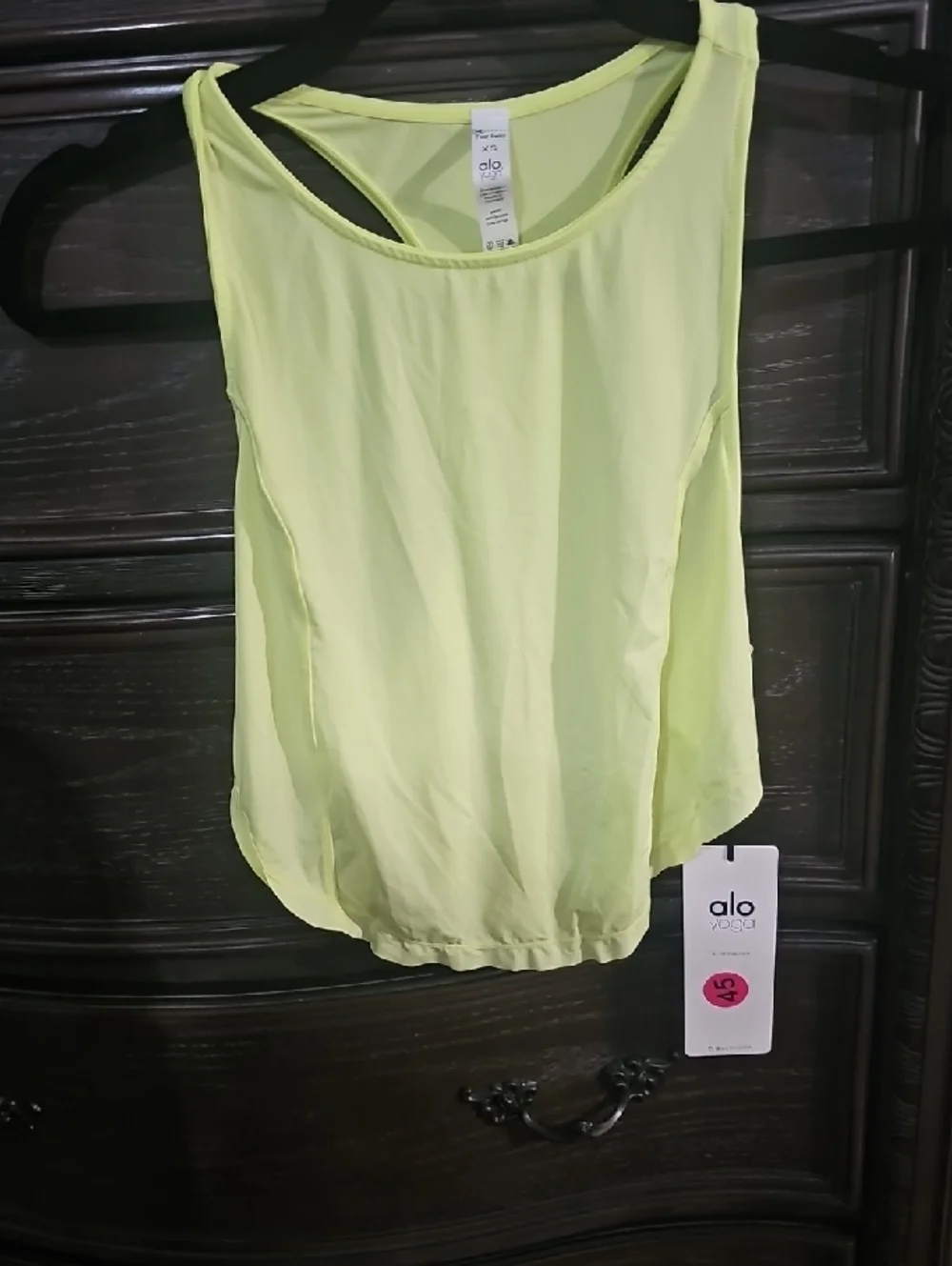 ALO Yoga Bend Tank Shock‎ Yellow